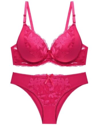 High Quality Sexy Big Cup Push Up Bra Set Lace Bra Brief Sets