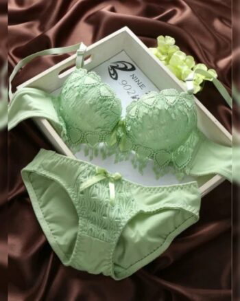 High Quality  Women Thick Letter Seamless Panty Wireless Bra Sets